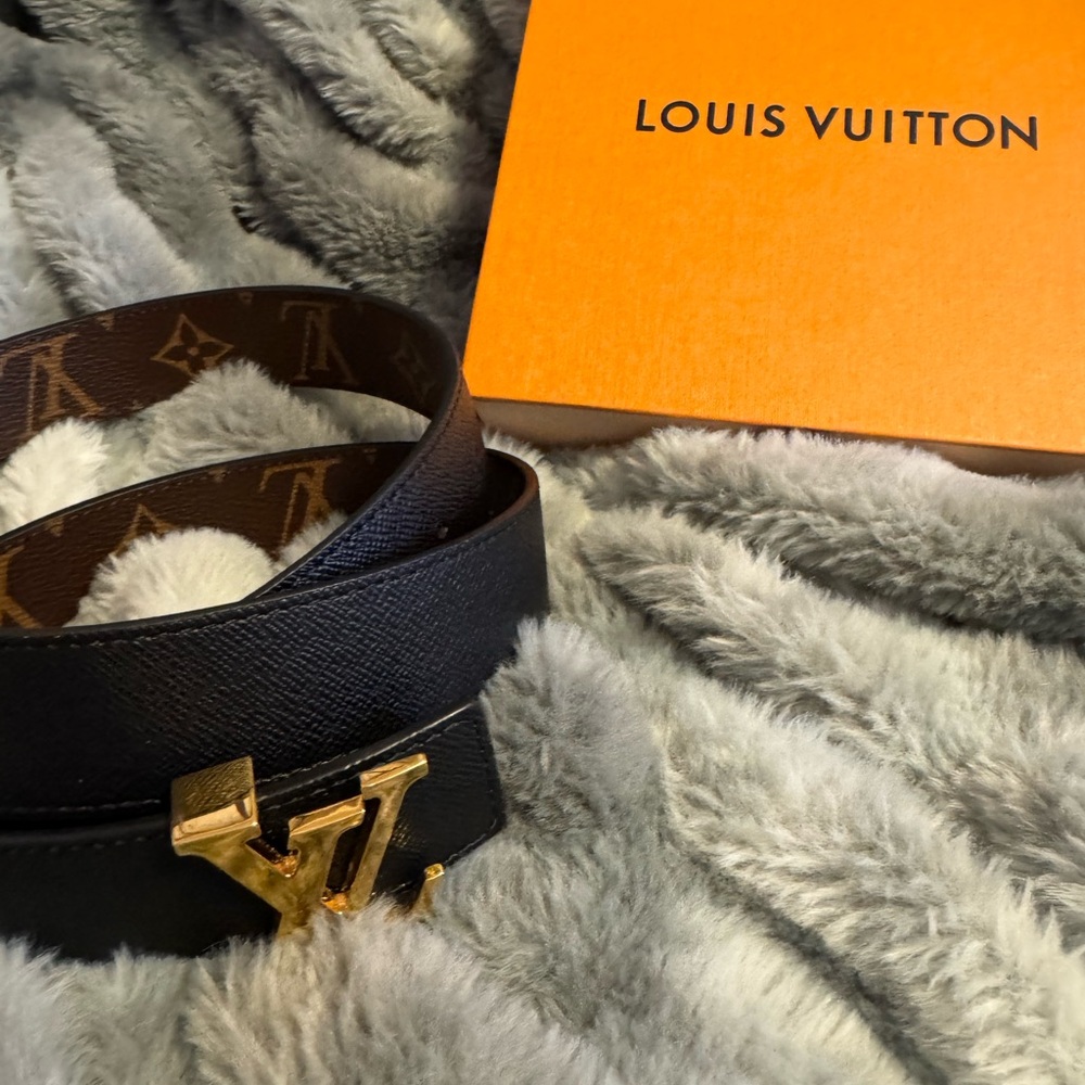 Louis Vuitton Black and Gold Belt Bag